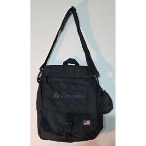 NOVARTIS RX Pharmaceutical Rep Promo Crossbody Zippered Bag Embroidered  W/Strap